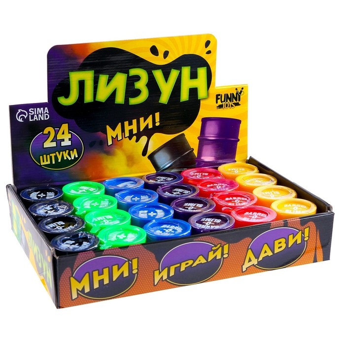 Лизун - слайм &laquo;Бочка&raquo;, цвета МИКС