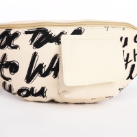 Сумка поясная текстильная с карманом "Be true" 30*14*6 см Сумка поясная текстильная с карманом "Be true" 30*14*6 см