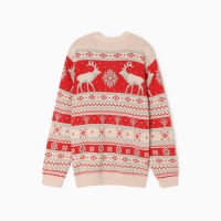 Новый год. Джемпер вязаный KAFTAN Scandinavia размер 52, красный Новый год. Джемпер вязаный KAFTAN Scandinavia размер 52, красный