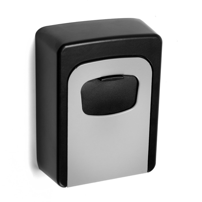 Сейф-ключница кодовая, металлическая , усиленная, серый