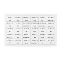 Набор медных прокладок, 30 размеров, 568 шт