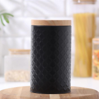 Банка для сыпучих продуктов &laquo;Сканди&raquo;, 1,5 л, цвет чёрный