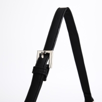 Сумка-багет на молнии, цвет чёрный