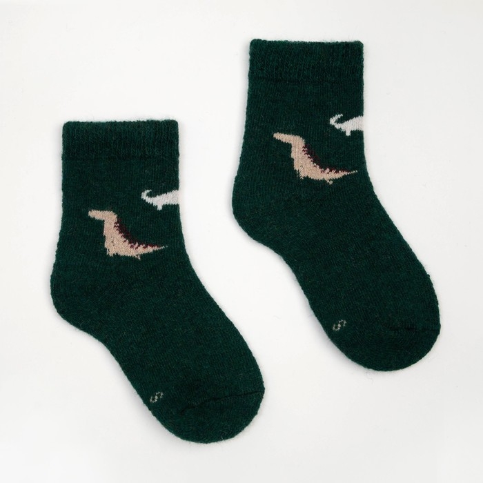 Носки детские шерстяные &laquo;Динозаврики&raquo;, цвет МИКС, размер 16 (3-5 лет)