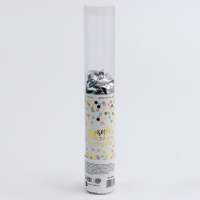 Хлопушка пневматическая &laquo;Яркий взрыв эмоций&raquo;, 30 см, цвет серебряный