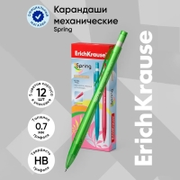 Карандаш механический с ластиком ErichKrause "Spring", НВ, грифель d=0.7 мм, в коробке, микс Карандаш механический с ластиком ErichKrause "Spring", НВ, грифель d=0.7 мм, в коробке, микс