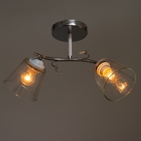 Люстра "Аиша" 2хЕ27 40Вт хром 45х26х27 см BayerLux Люстра "Аиша" 2хЕ27 40Вт хром 45х26х27 см BayerLux