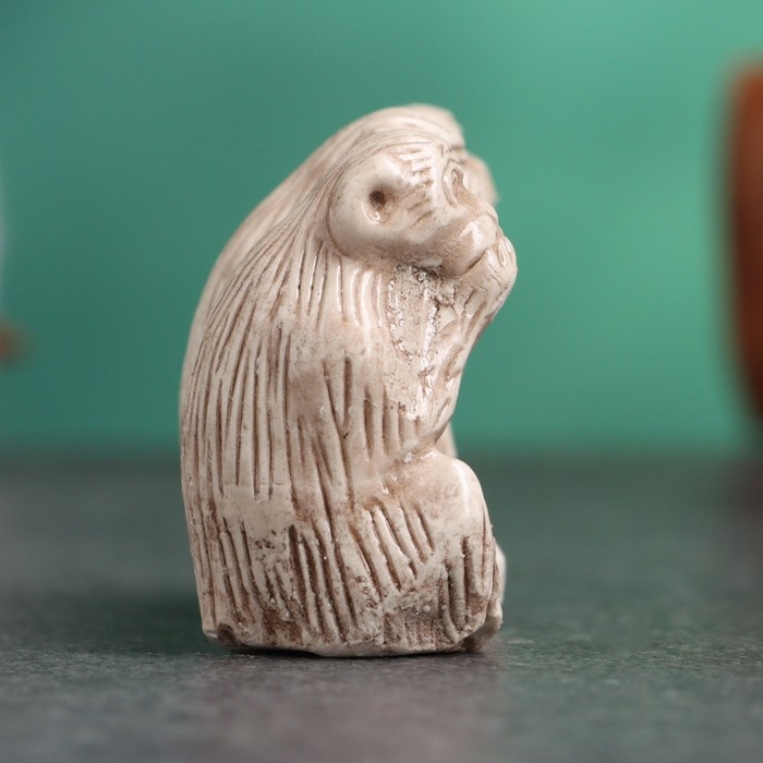 Фигура Фигура "Три обезьяны" слоновая кость, 3х5х2см