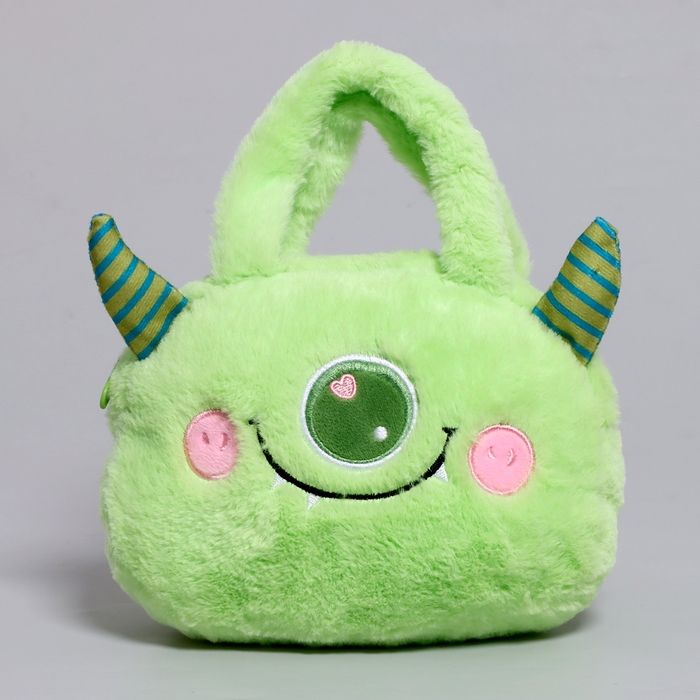 Сумка детская «Монстрик», 21 см, цвет зелёный Сумка детская «Монстрик», 21 см, цвет зелёный