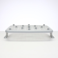 Туалет с сеткой,  45х34х15 см,  серый/бирюзовый