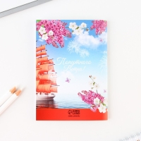 Подарочный набор на выпускной &laquo;Удачи тебе выпускник&raquo; блокнот,ластик, 2 карандаша HB, значок,линейка