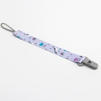 Держатель для соски - пустышки «Единороги», на ленте Держатель для соски - пустышки «Единороги», на ленте