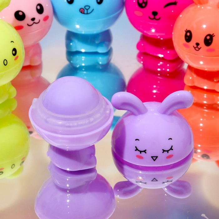 Бальзам для губ &laquo;Кролик&raquo;, микс цветов и ароматов