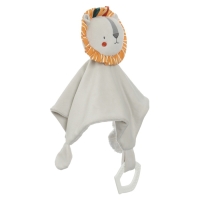 Комфортер - игрушка &laquo;Львенок Леон&raquo;, погремушка, прорезыватель, цвет серый, Крошка Я