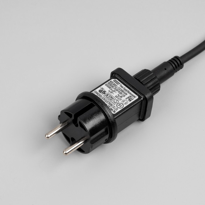 Гирлянда &laquo;Клип-лайт&raquo; 5 нитей по 20 м, IP44, УМС, тёмная нить, 665 LED, свечение тёплое белое, 24 В