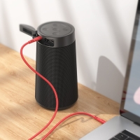 Кабель AUX Hoco UPA24, Jack 3.5 мм (m) - Jack 3.5 мм (m), 1 м, нейлон, красный Кабель AUX Hoco UPA24, Jack 3.5 мм (m) - Jack 3.5 мм (m), 1 м, нейлон, красный