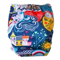 Трусики-подгузник, многоразовый «Океан» на кнопках (S,М,L), Крошка Я Трусики-подгузник, многоразовый «Океан» на кнопках (S,М,L), Крошка Я