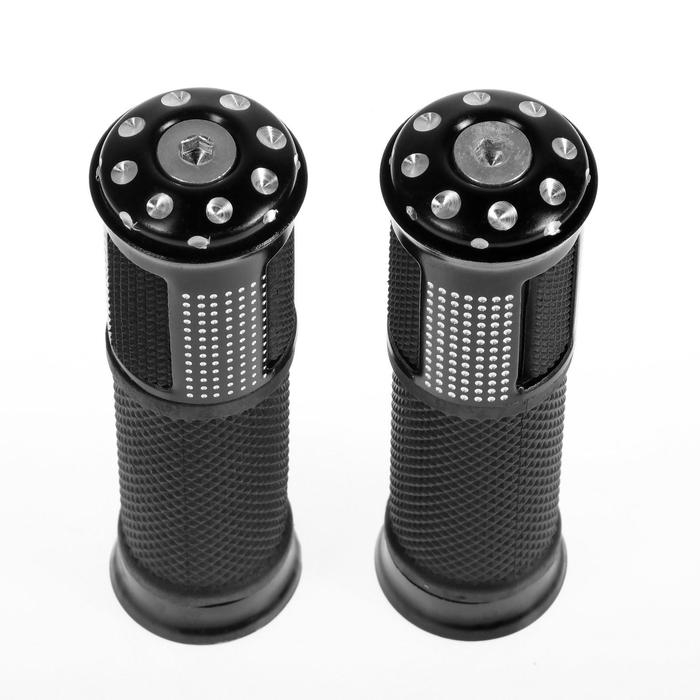 Грипсы универсальные, противоскользящие 22 х130 мм, набор 2 шт, цвет черный Грипсы универсальные, противоскользящие 22 х130 мм, набор 2 шт, цвет черный