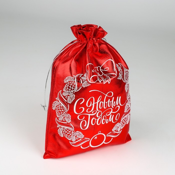 Мешочек подарочный парча &laquo;Вера в чудеса&raquo;, 20 х 30 см +/- 1.5 см, Новый год
