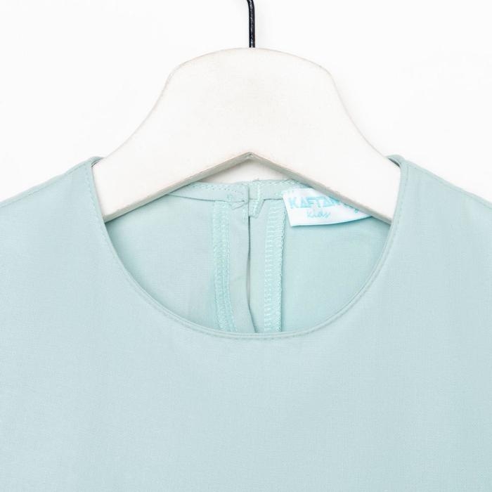 Платье детское с карманом KAFTAN, р. 34 (122-128), мятный Платье детское с карманом KAFTAN, р. 34 (122-128), мятный