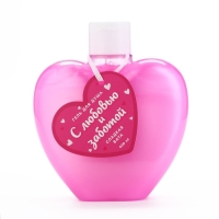 Гель для душа &laquo;С любовью и заботой&raquo;, 430 мл, аромат сладкой ваты, ЧИСТОЕ СЧАСТЬЕ