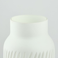 Ваза для цветов &laquo;Парадайз&raquo; из белого стекла 30&times;13&times;13 см