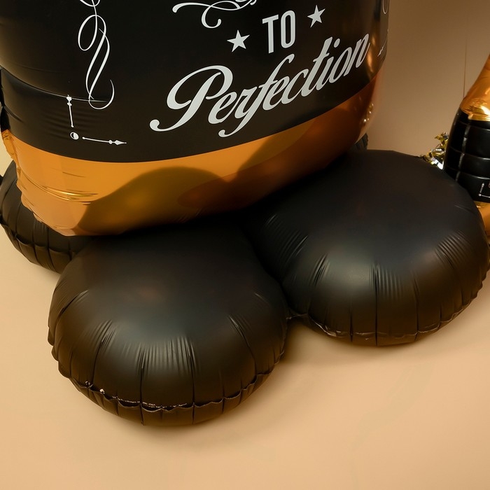 Шар фольгированный 50 Шар фольгированный 50" «Бутылка Виски», фигура, на подставке