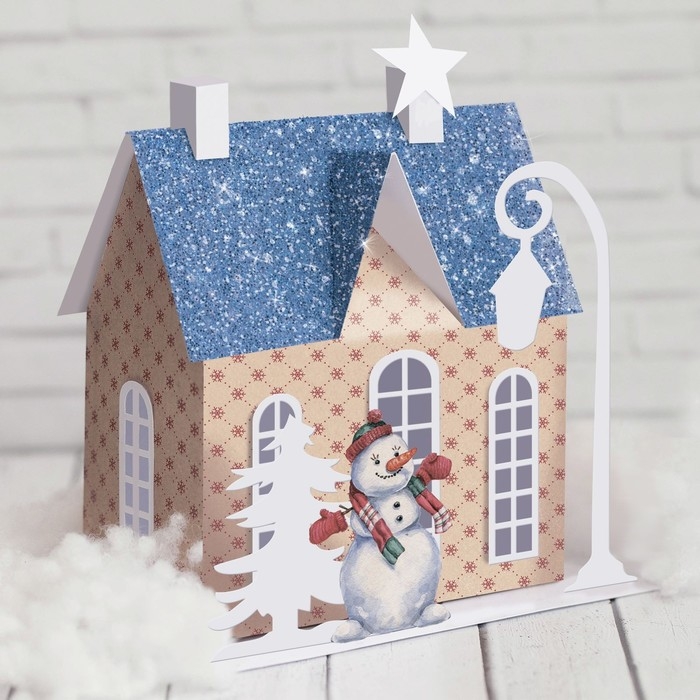 Набор для творчества. Домик новогодний &laquo;Рождественская сказка&raquo;, 15 х 14 х 7 см