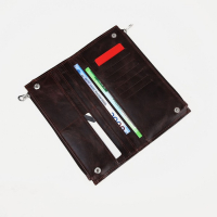 Кошелёк женский на молнии, цвет коричневый