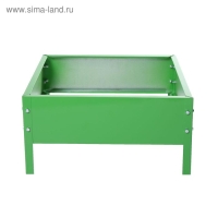 Клумба оцинкованная, 50 &times; 50 &times; 15 см, ярко-зелёная, Greengo