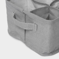 Органайзер для хранения белья LaDо́m, 4 ячейки, 20,5&times;20,5&times;12 см, цвет серый