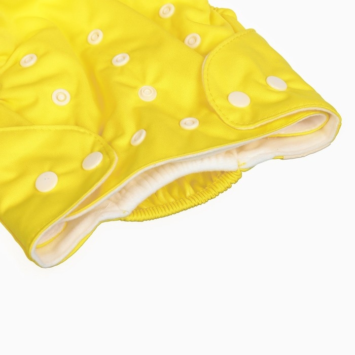 Многоразовый подгузник, 3-15 кг, цвет желтый, Крошка Я Многоразовый подгузник, 3-15 кг, цвет желтый, Крошка Я