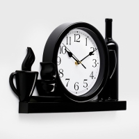 Часы настенные, для кухни "Вино или кофе?", бесшумные, 26.5 х 40.5 см, циферблат d-20 см Часы настенные, для кухни "Вино или кофе?", бесшумные, 26.5 х 40.5 см, циферблат d-20 см