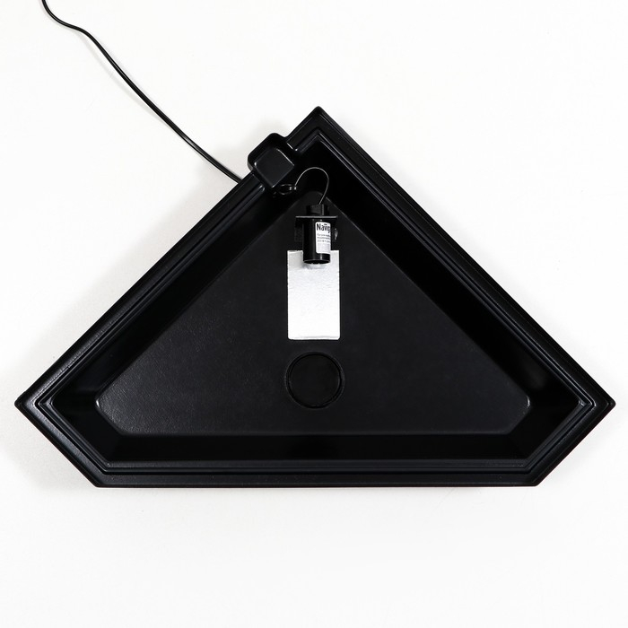 Аквариум "Дельта" угловой с крышкой, 40 литров, 39 х 39 х 36/41,5 см, чёрный