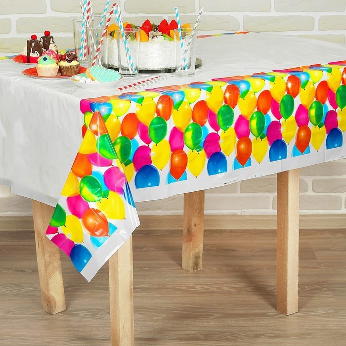 Скатерть одноразовая &laquo;Воздушное настроение&raquo;, 180х137 см