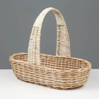 Корзина продуктовая, 37&times;16&times;8/27 см, ручное плетение, ива