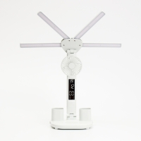 Часы - лампа электронные: календарь, термометр, органайзер, вентилятор, 7 Вт, 3 режима, USB