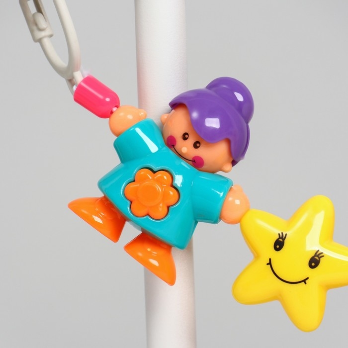 Растяжка на коляску/кроватку &laquo;Человечки&raquo;, 3 игрушки, Крошка Я