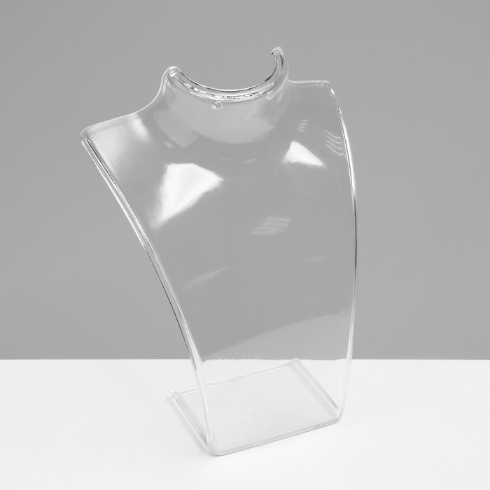 Бюст для украшений, 10×2,5×13 см, h=13 см, цвет прозрачный, глянцевый Бюст для украшений, 10×2,5×13 см, h=13 см, цвет прозрачный, глянцевый