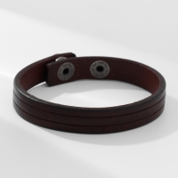 Браслет кожа &laquo;Миллениум&raquo; классика, цвет тёмно-коричневый