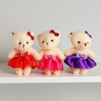 Мягкая игрушка &laquo;Мишка&raquo;, на брелоке, цвета МИКС