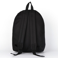 Рюкзак школьный текстильный &laquo;Булавка&raquo;, с карманом, 27х11х37, цвет чёрный