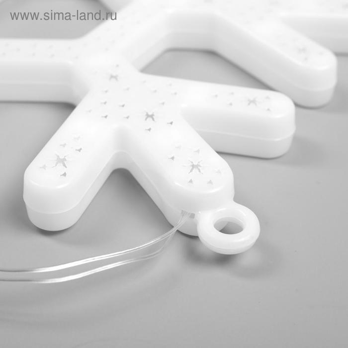 Светодиодная фигура &laquo;Снежинка&raquo; 30 см, пластик, 220 В, свечение мульти (RG/RB)