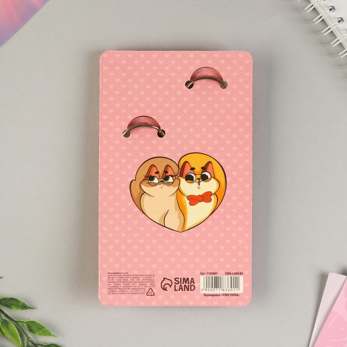 Брелок для ключей парный &laquo;Тому кого очень очень люблю&raquo;, акриловый, 13,3 х 8