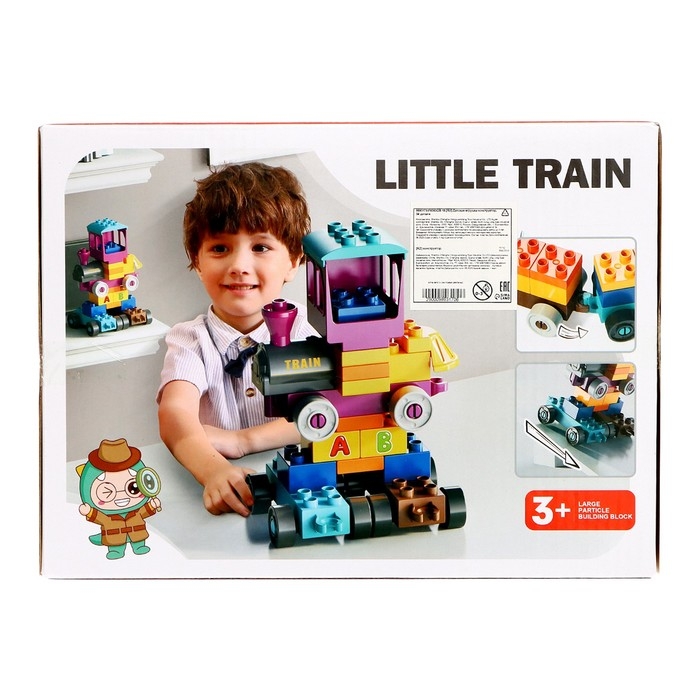 Конструктор ЖД &laquo;Поезд алфавит&raquo;, 34 детали