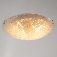 Светильник настенно-потолочный "Мрамор" 2 лампы E27 40Вт д.300 h.5,5 см.