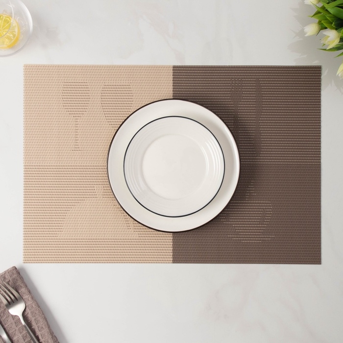 Салфетка сервировочная на стол &laquo;Ресторан&raquo;, 40&times;30 см, цвет коричневый