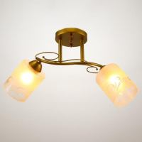 Люстра 1082/2GD 40Вт Е27 золото 46х15х24 см