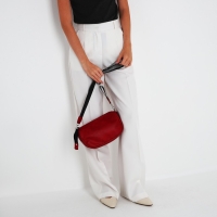 Сумка-багет S.Lavia на молнии, цвет бордовый Сумка-багет S.Lavia на молнии, цвет бордовый