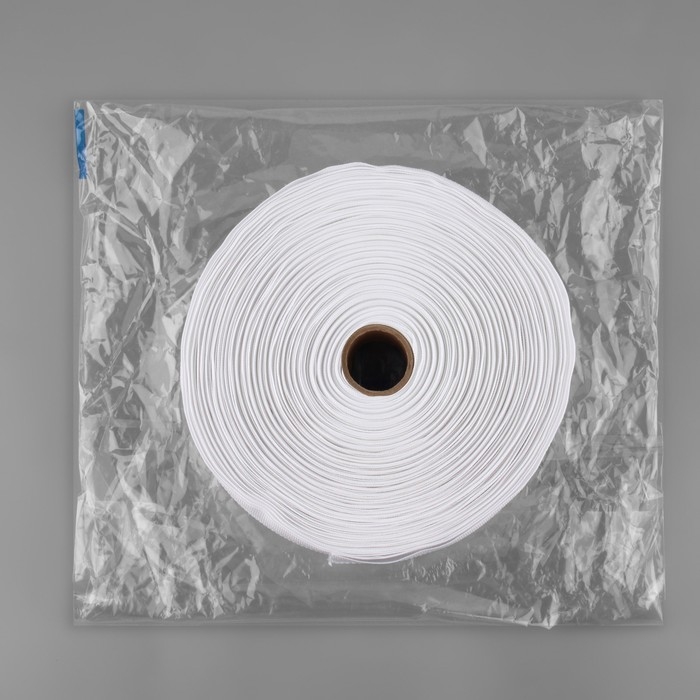 Шторная лента классическая, матовая, 6 см, 50 &plusmn; 1 м, цвет белый